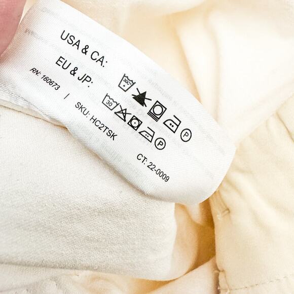 MM La Fleur Cream Straight Leg Denim Jeans Pull On Size 10 - Picture 7 of 9